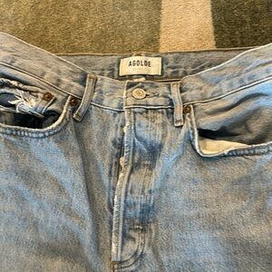 Agolde blue size 27 high rise Jean - 90s Jean